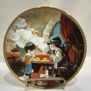 Precious Moment, Bible Plates, The Hamilton Collection, The Carpenter Shop 4722A