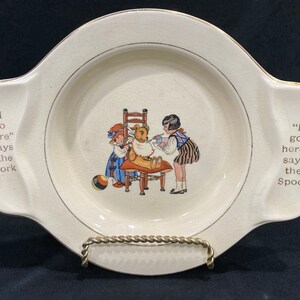My Own Plate, Toddler Plate, Spoon/Fork Rest, Salem China