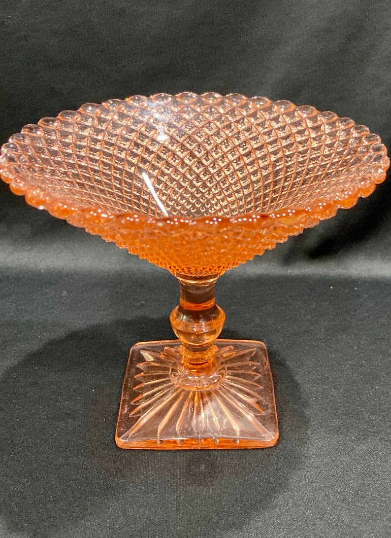 Vintage Miss America Pink Depression Glass Candy Etsy