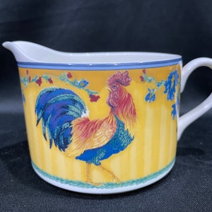Vintage Fritz & Floyd Coq Du Village Creamer, Rooster Creamer