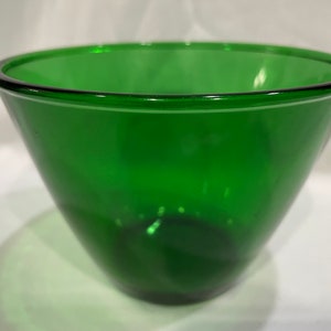 Anchor Hocking, Green Mixing 4&quot; Forest Green Bowl, Anchor Hocking Splash Bowl, Green Splash Bowl