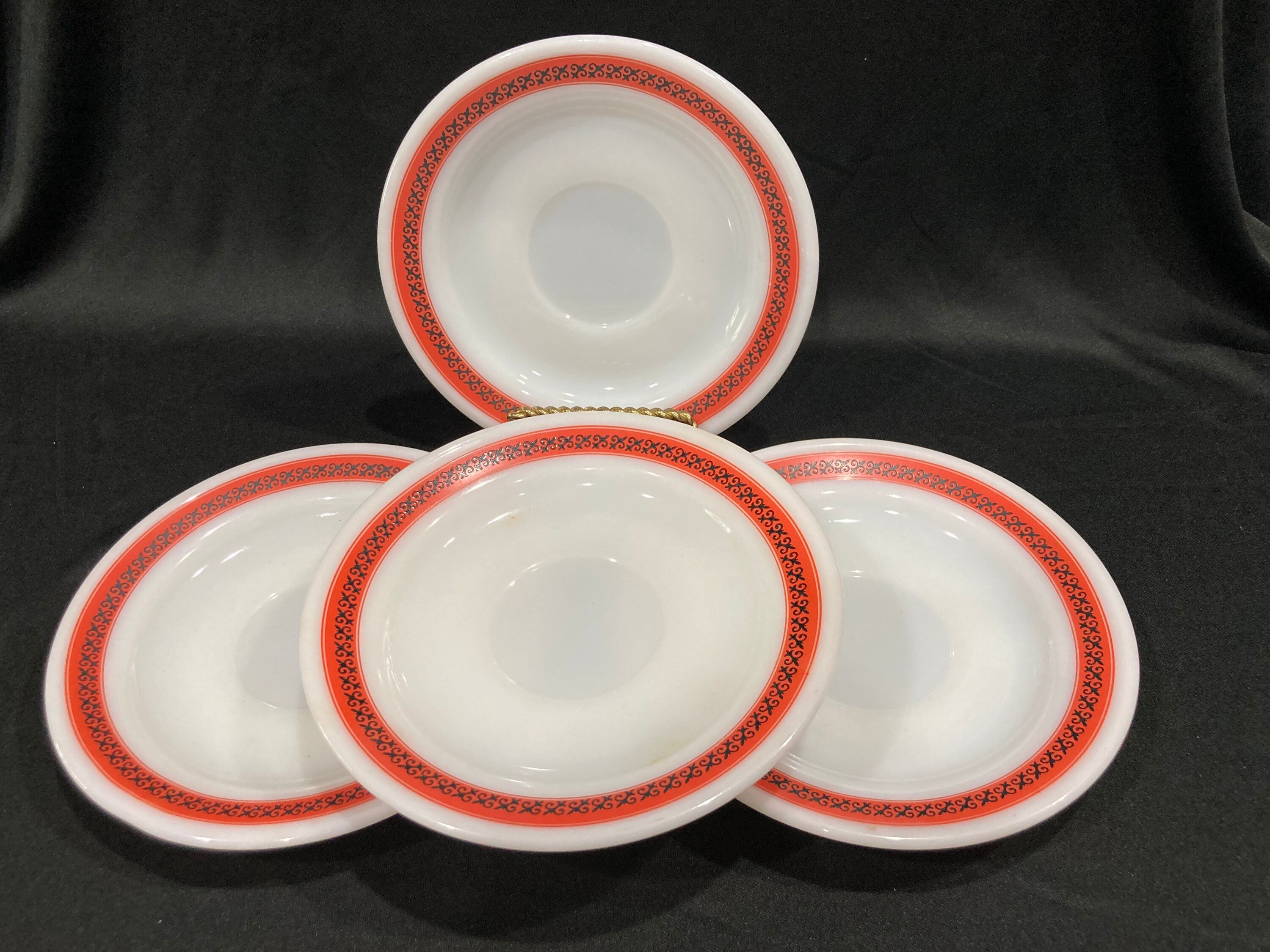 Pyrex Corning Tableware Diner Dishes 79619 Milk Glass Etsy