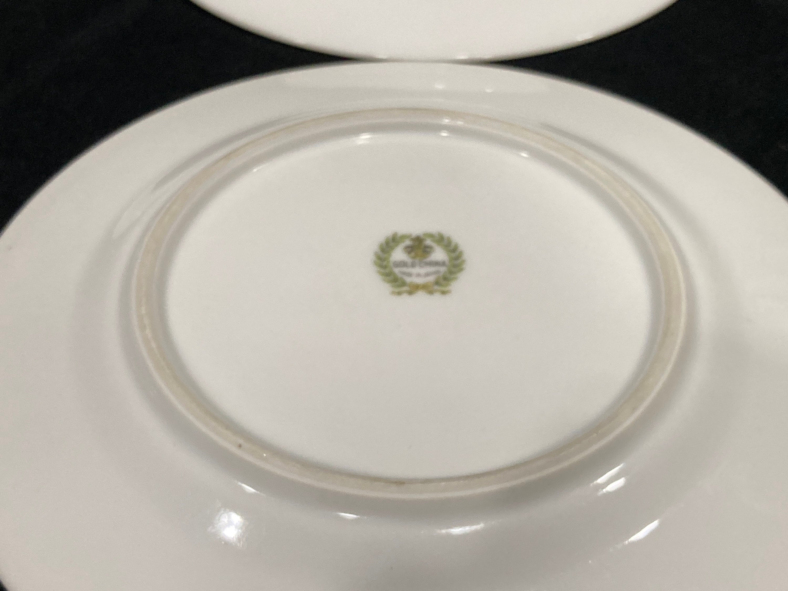 Vintage Gold China Company, Stamped Made in Japan, Blue, Red Vintage Gold China Company, Stamped Made in Japan, Blue, Red