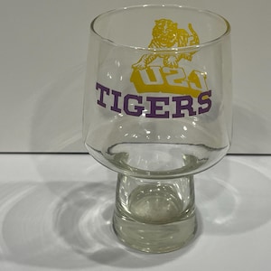 LSU Beer Glass, Mike the Tiger Glasses, Louisiana State University Barware