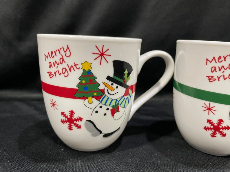 Fitz and Floyd Santa Snowman Mugs - Thumbnail 3