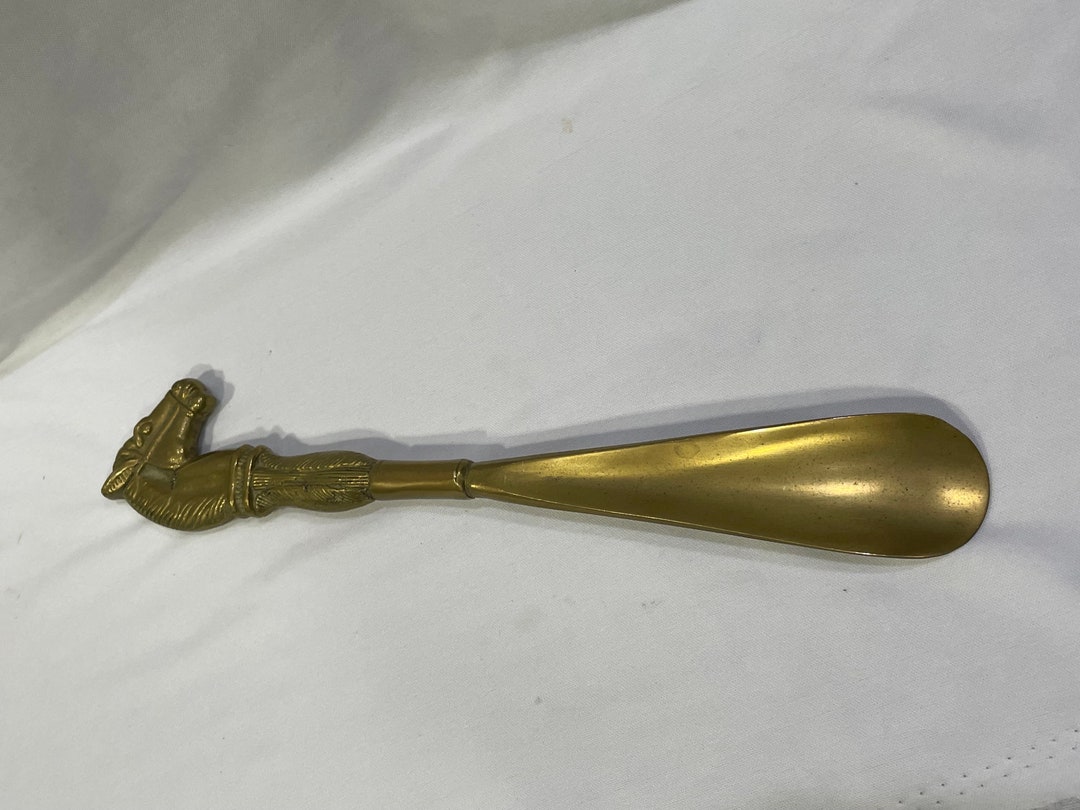 Brass Horse Head Shoehorn Brass Shoehorn Etsy
