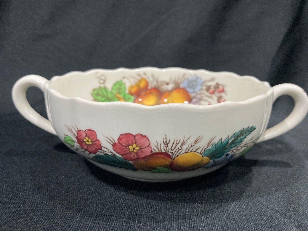 Spode Copeland Reynolds 2188 Cream Soup Bowl With Handles Etsy