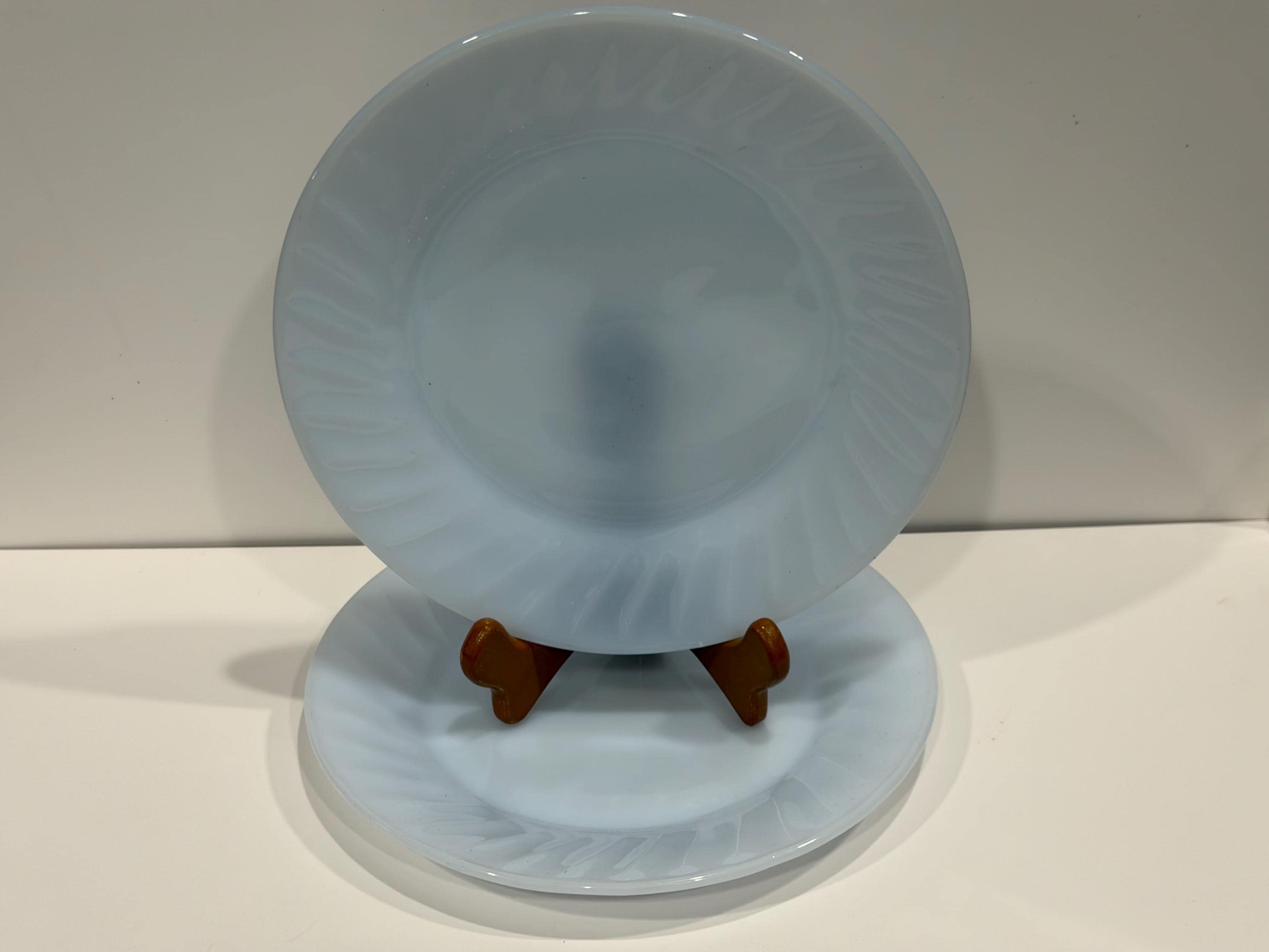 Fire King, Blue Delphite Swirl Dinner Plate, Blue Dinner Plates