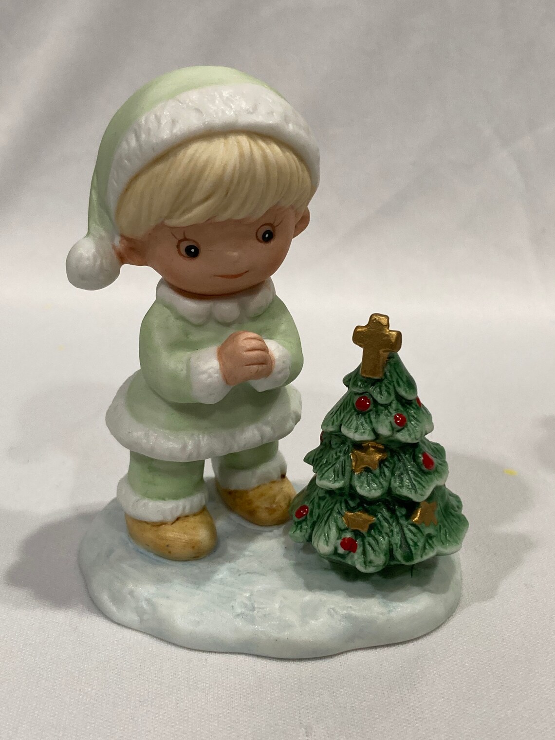 Vintage Homco Christmas Figurines Three Porcelain Children Etsy
