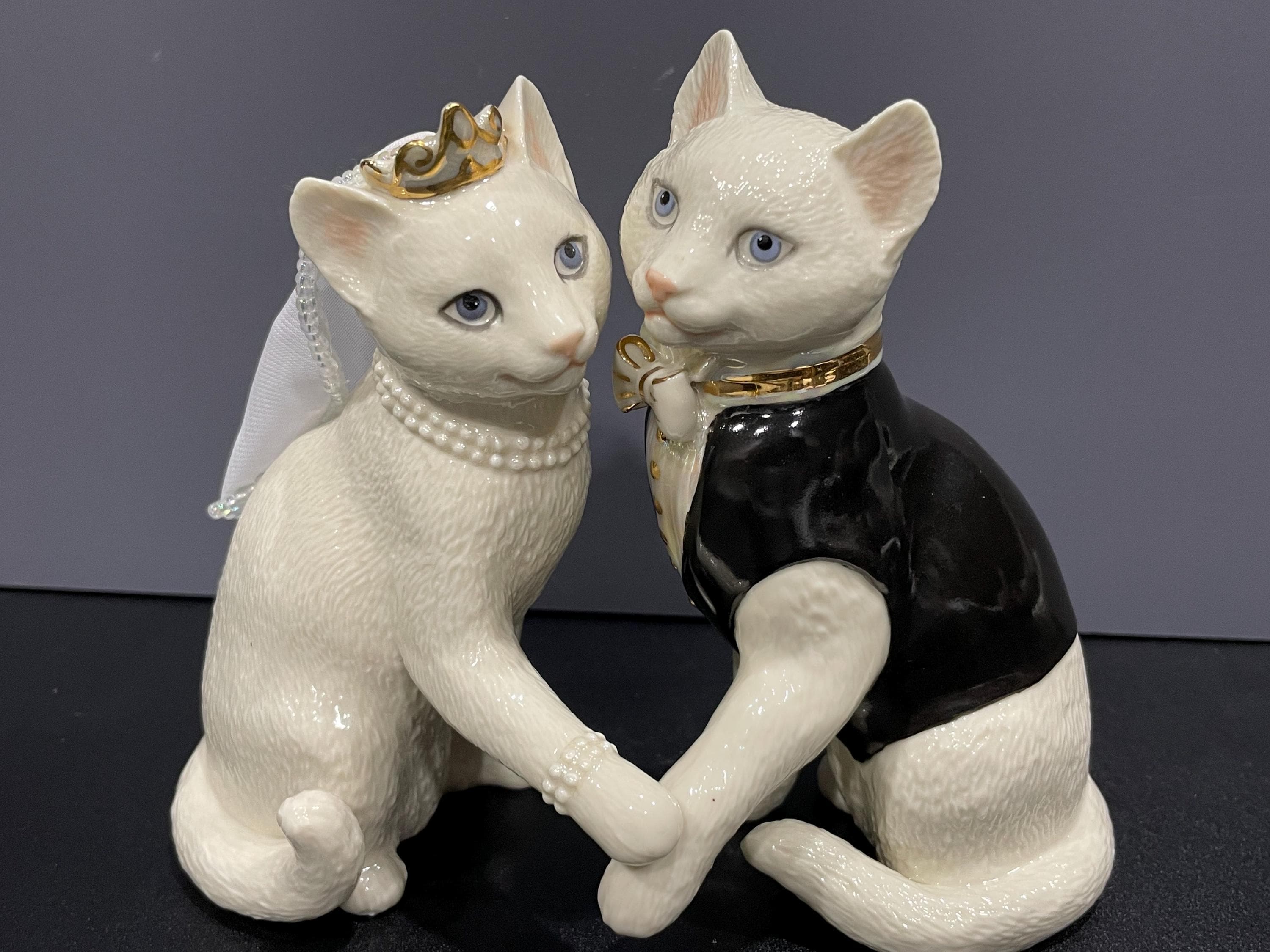 レノックス　猫フィギュア　ブラックキャット Lenox Black Cat - Etsy