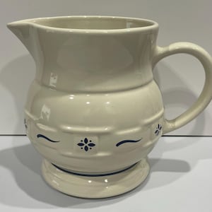 Longaberger Woven Traditions, Classic Blue 64 Ounce Pitcher