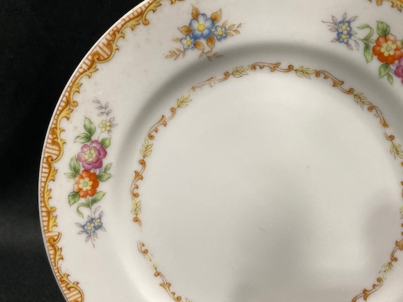 オールド・ニッポン ORIENTAL CHINA NIPPON 金盛り花文ボウル