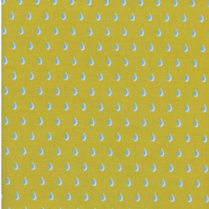 Cotton and Steel--Beauty Shop Drops--Yellow--Fabric by the Yard--C6007-03--OOP