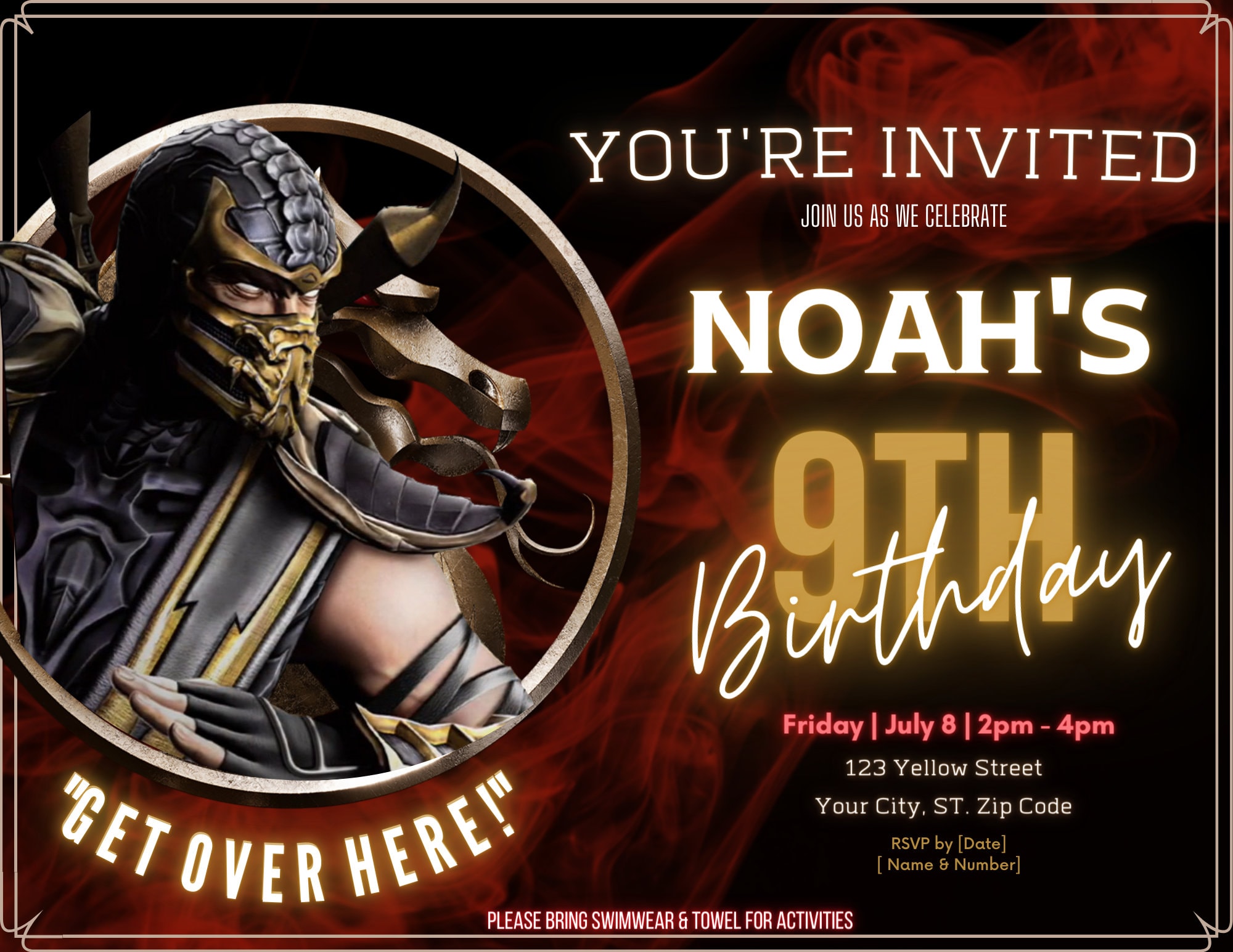 8. Cargill'S Mortal Kombat Themed Aew Wrestling Gear - xxxhd42