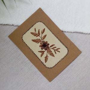 Flores prensadas cartões feitos à mão 2021 ano novo cartão de presente ecologicamente correto em branco cartão de aniversário feito à mão flores secas presente de aniversário