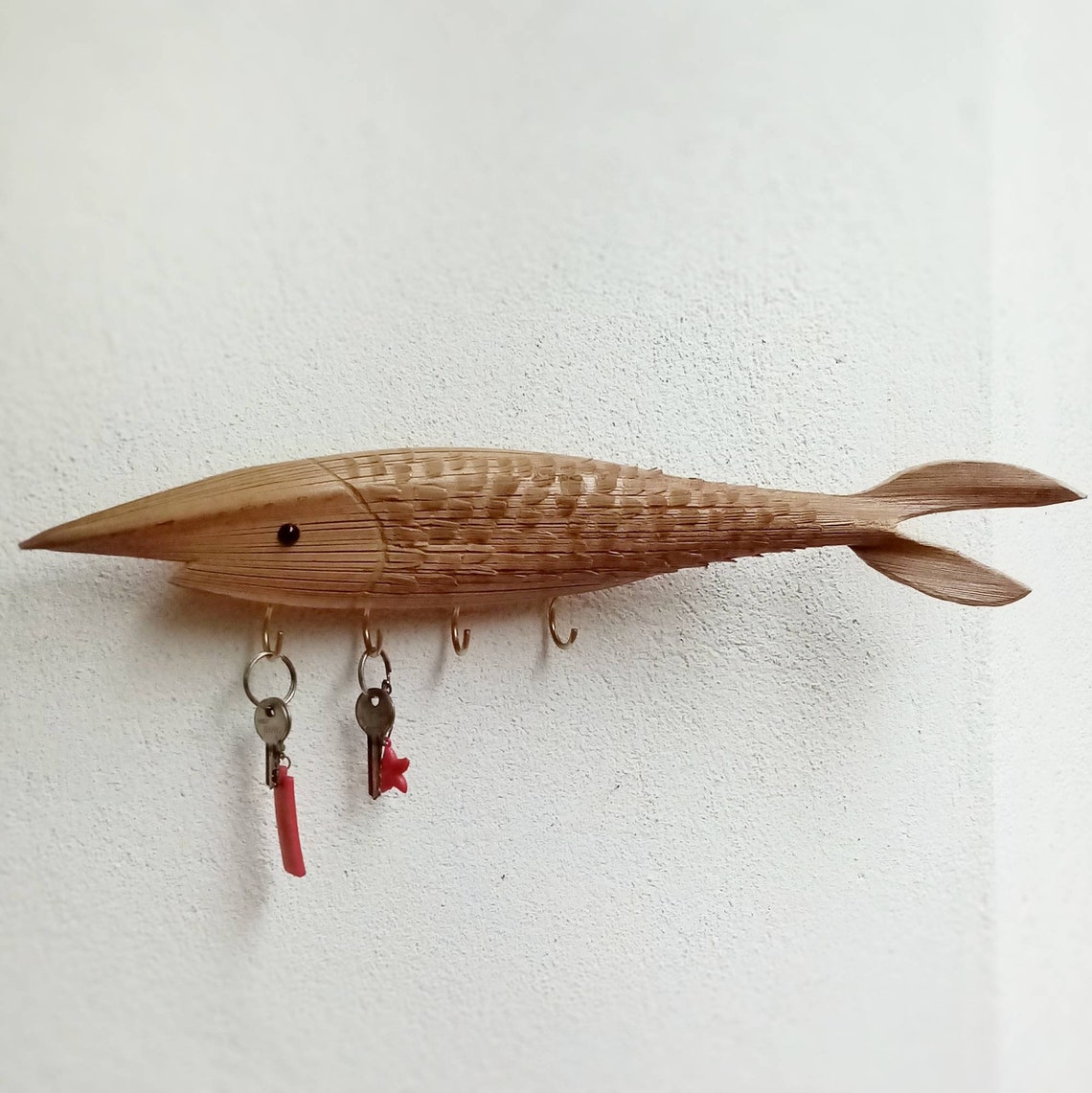 Fish key holder lucky fish key organizer key hanging wall Etsy