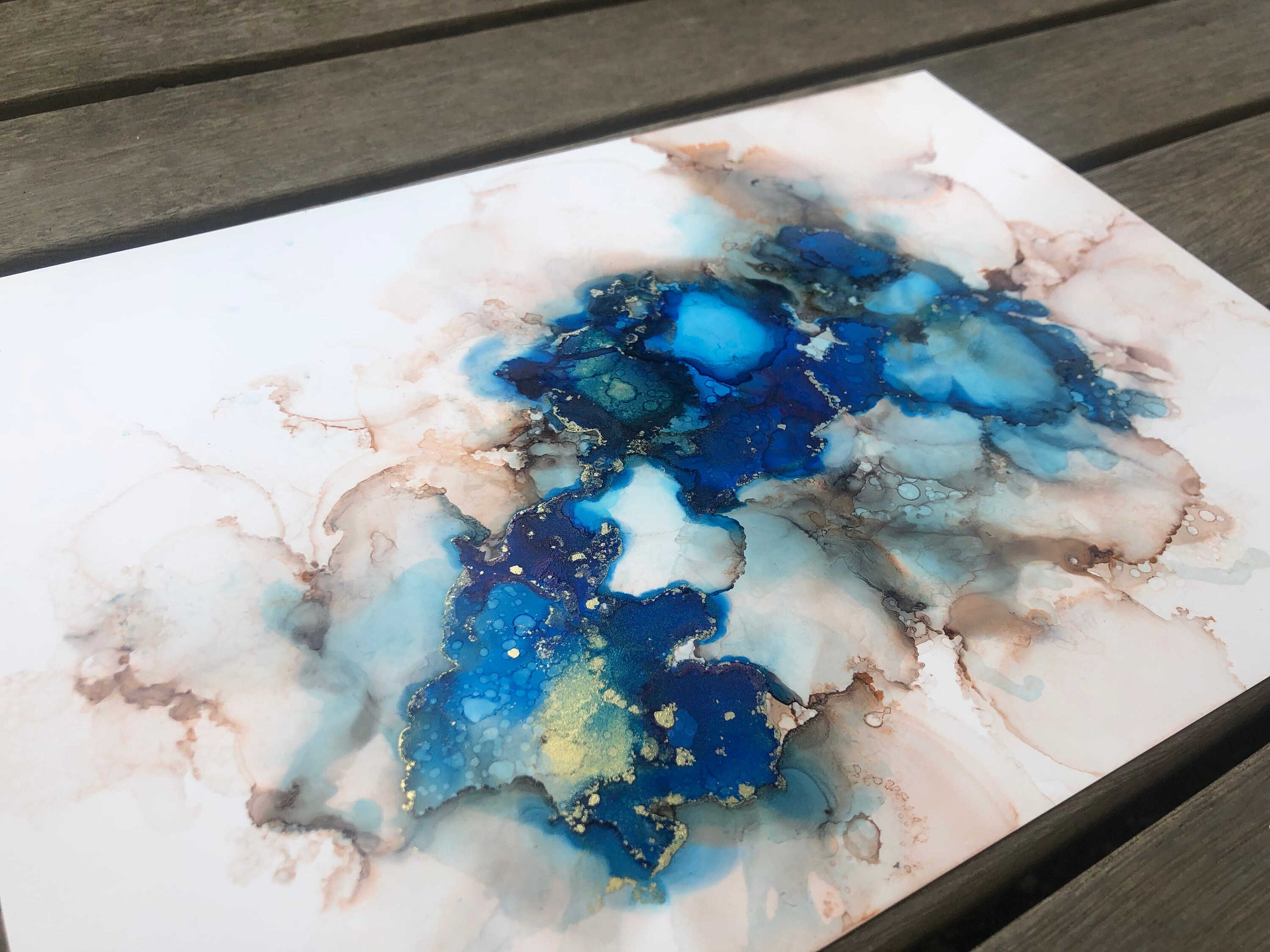 A4 Pintura de tinta de alcohol Etsy A4 Pintura de tinta de alcohol Etsy