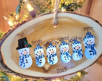 Family, grandparents, friends personalized ornament