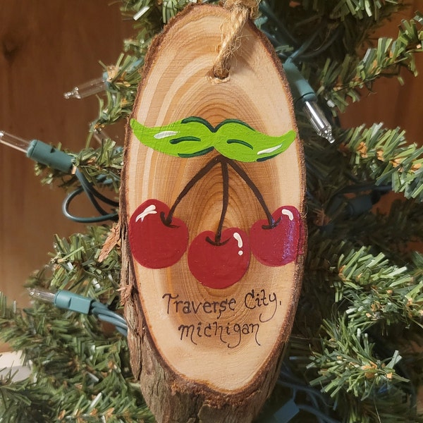 Traverse City, Michigan Cherries ornament