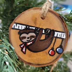 Sloth Christmas Ornament