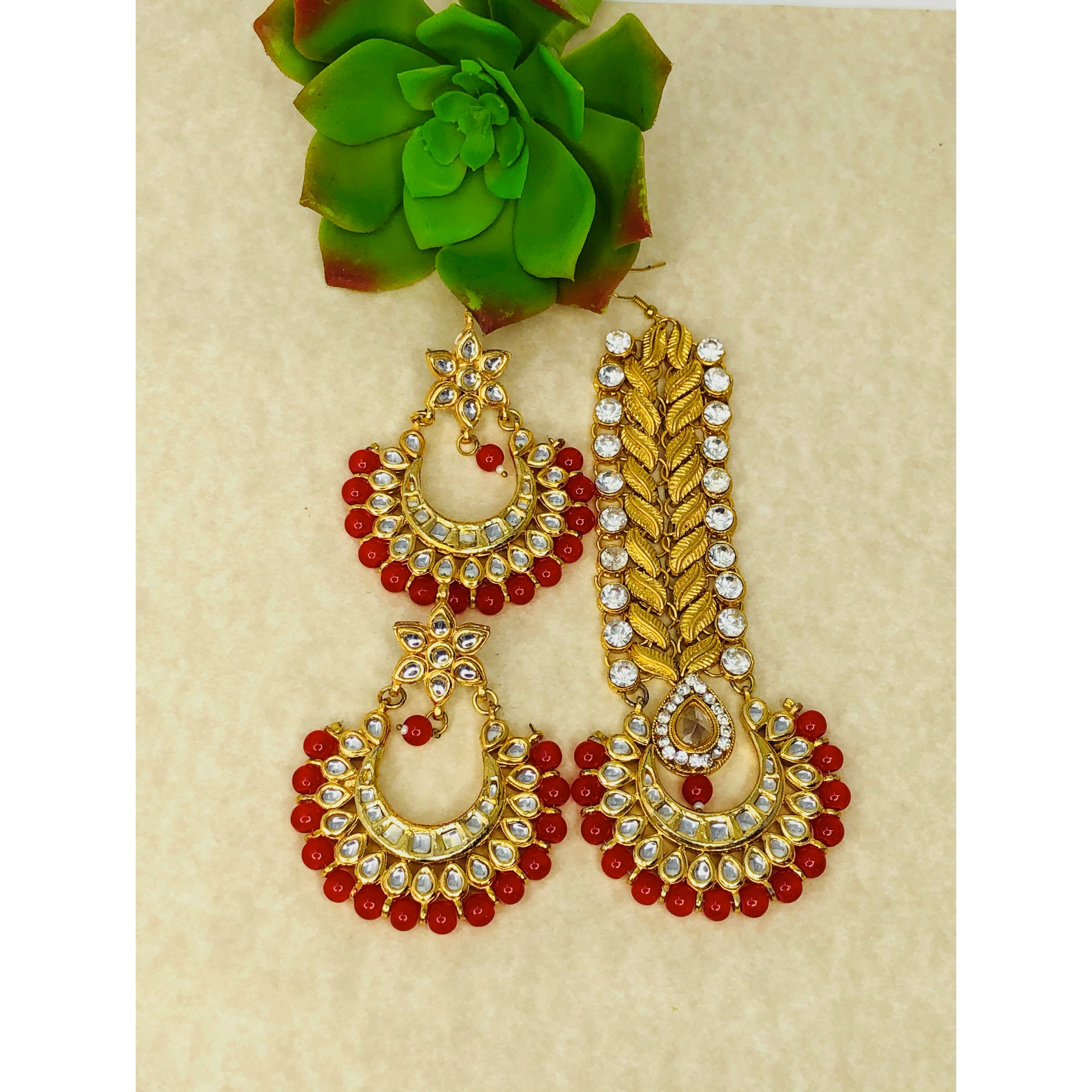 Broad maang tikka best sale online
