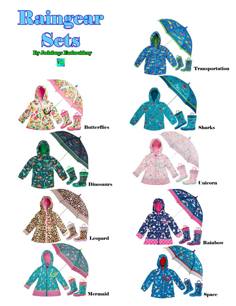 Toddler Rain Jacket Toddler Rain Boots and Matching Umbrella Etsy
