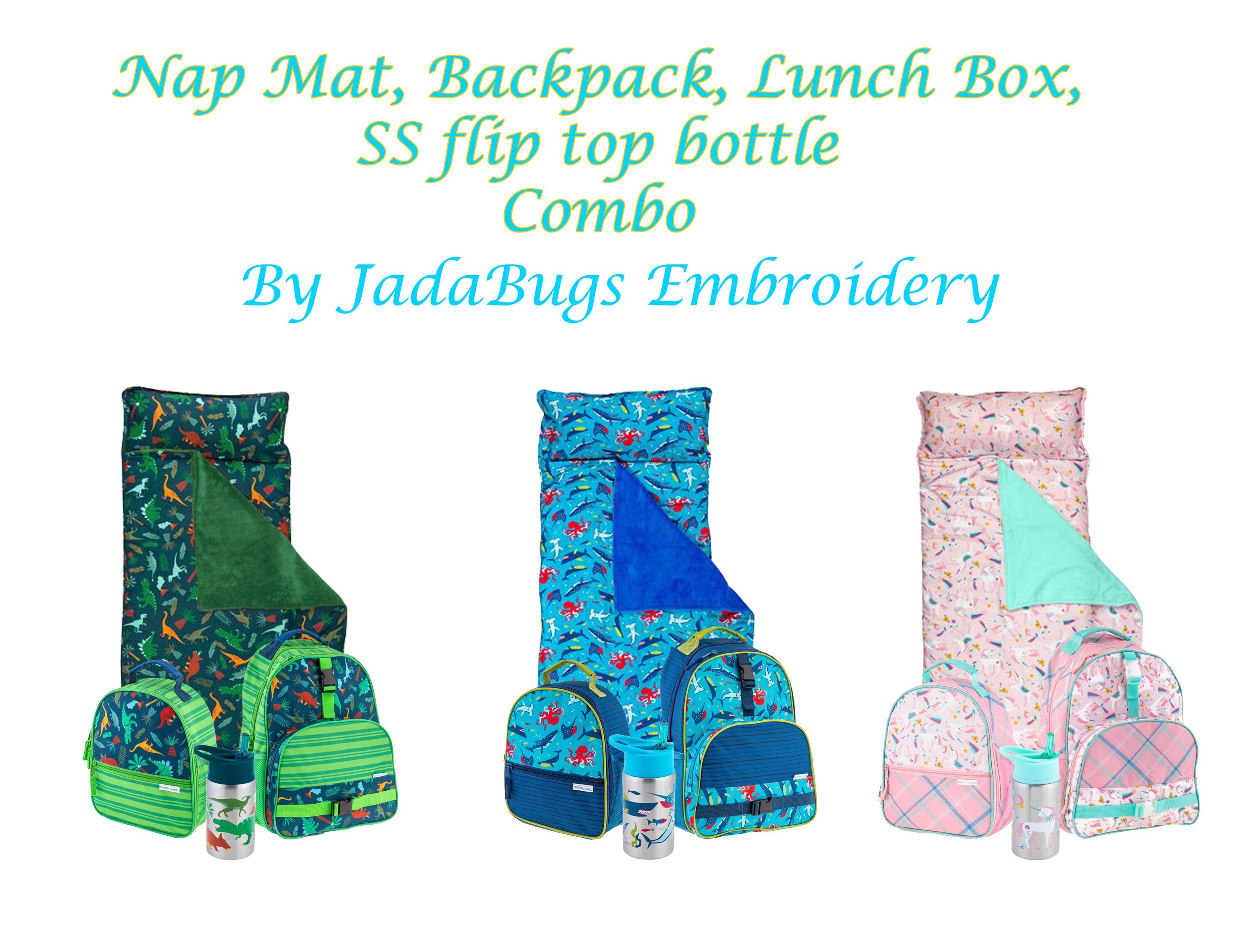 Nap Mat Backpack and Lunchbox Set With Optional Bottle Etsy
