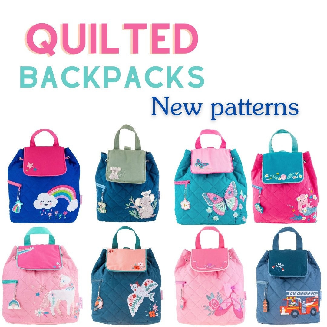 Kids Personalized Backpack, New Pattern Quilted Embroidered Backpack Etsy