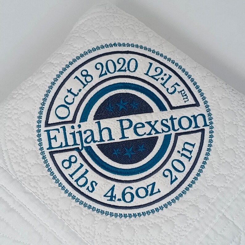 Baby Quilt Announcement Our Custom Baby Blanket is Etsy