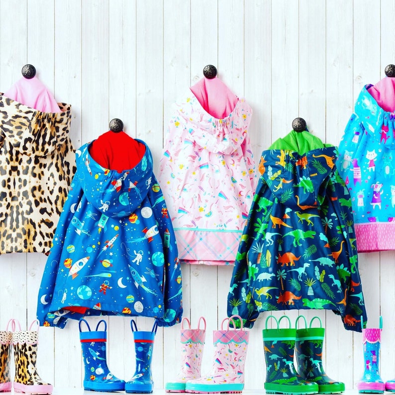 Toddler Rain Jacket Toddler Rain Boots and Matching Umbrella Etsy