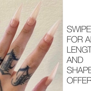 VAMPIRE NAILS - Nosferatu, Stiletto Press-on nails