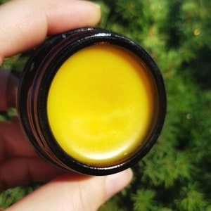 Simply Calendula Salve, Garden Grown organic herbal balm, ethically created unscented botanically infused handcrafted salve