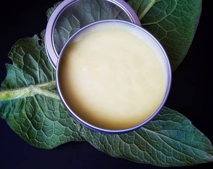 Simply Comfrey Salve, Organic Herbal Balm for Dry Skin, Unscented Botanical Natural Skin Moisturizer for Overworked Areas