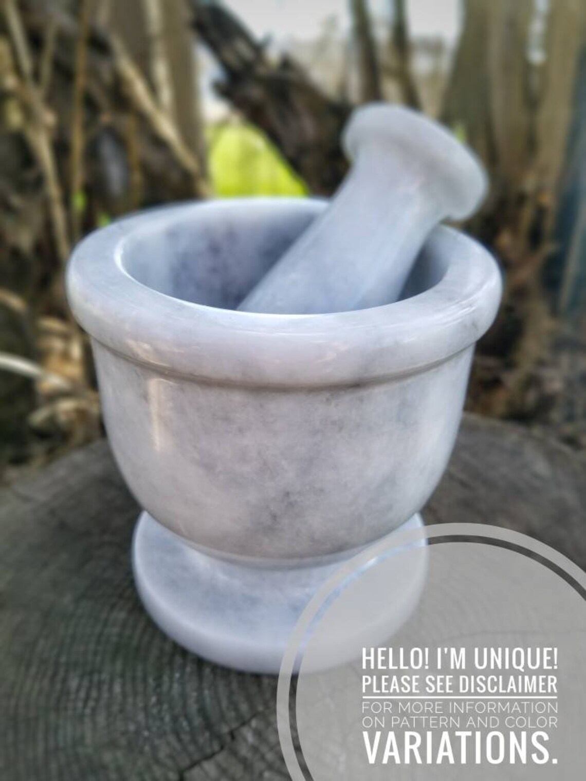 XL Mortar and Pestle Set Marble Mortar Cast Iron Cauldron Etsy