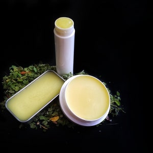 Bálsamo labial para el cuidado del herpes labial, manteca de labios de karité orgánica, crema para el cuidado de los labios con mantequilla chapstick, bálsamo de limón imagen 5