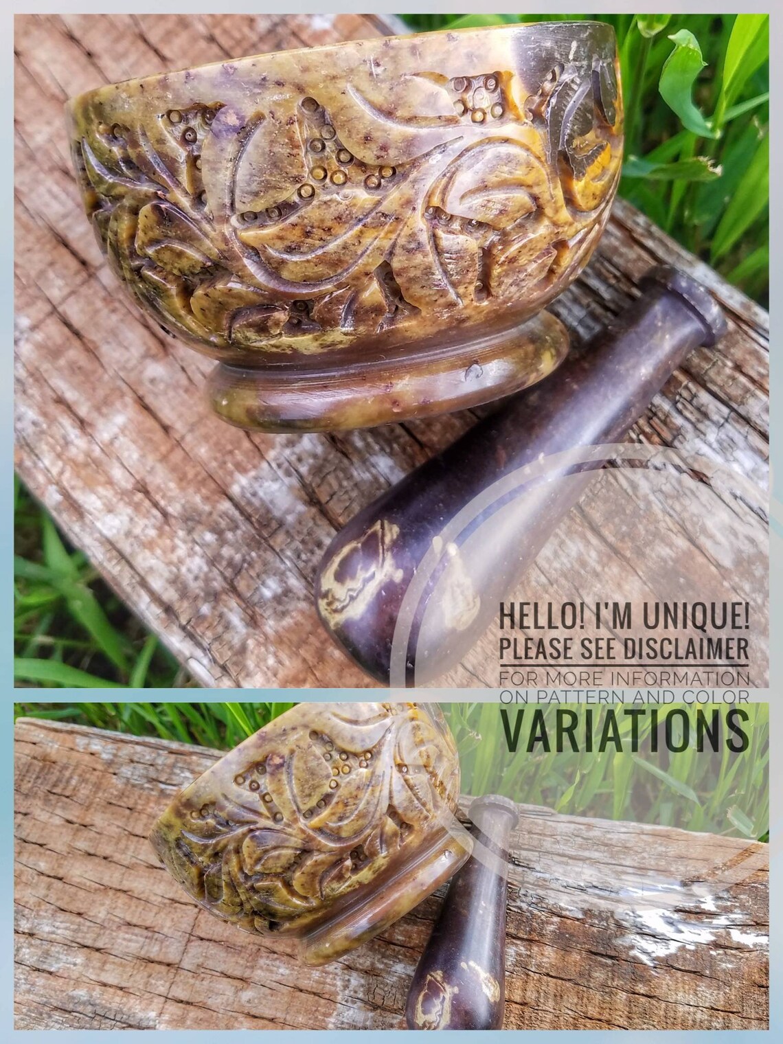 XL Mortar and Pestle Set Marble Mortar Cast Iron Cauldron Etsy