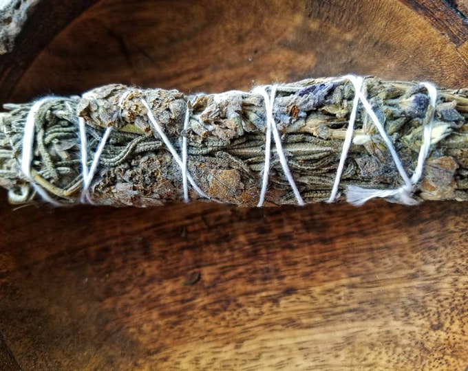 Wild Lavender Smudge Wand Smoke Cleansing Ritual House Smudging Cleanse Sage Sticks Natural Incense Smudging Dried Sage Herb Altar Tools