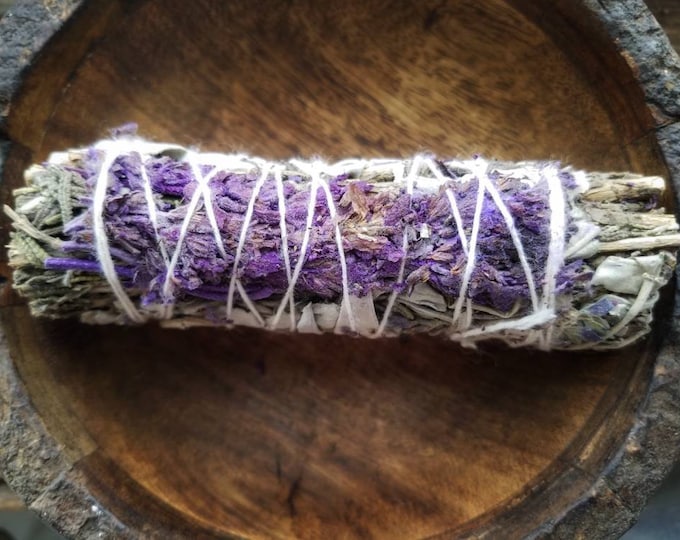 Lavender Smudge Wands California White Sage Smoke Cleansing Ritual House Smudging Sage Sticks Natural Incense Dried Herb Bundles Altar Tools