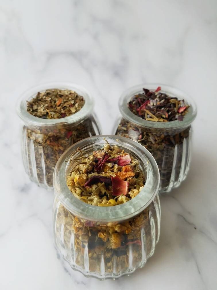 Berry Hibiscus Loose Leaf Tea Gift Set Trio,Caffeine Free, all natural