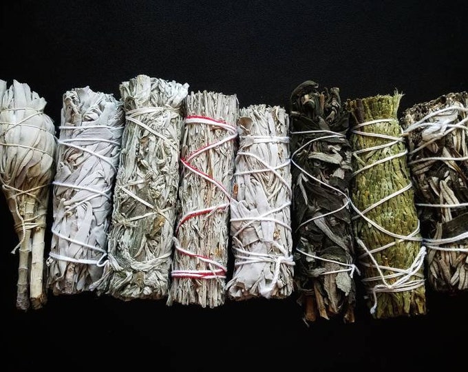 Yerba Santa Smudge Wand Smoke Cleansing Ritual House Smudging Cleanse Sage Sticks Natural Incense Smudging Dried Herb Bundles Altar Tools