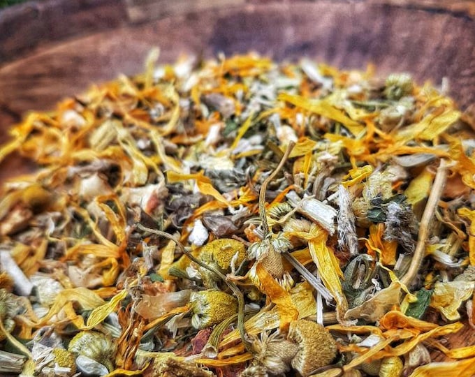 Heartburn  Loose Leaf Tea Blend, natural handcrafted artisan wildcrafted organic loose leaf herbal tea