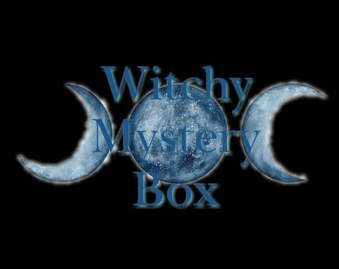 Witch Mystery Box Surprise Bag, Spell Kit Sampler Starter Set, Wicca Rituals Pagan Altar Supplies, Crystal Witch Grab Bag, Green Witch Alter