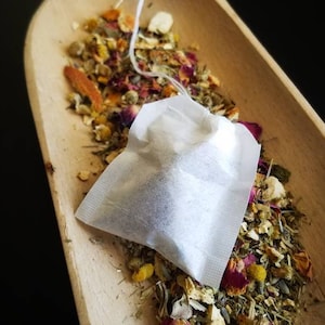 Chill Out Loose Leaf Tea Blend, handcrafted artisan wildcrafted organic loose leaf gourmet herbal tea, all natural support