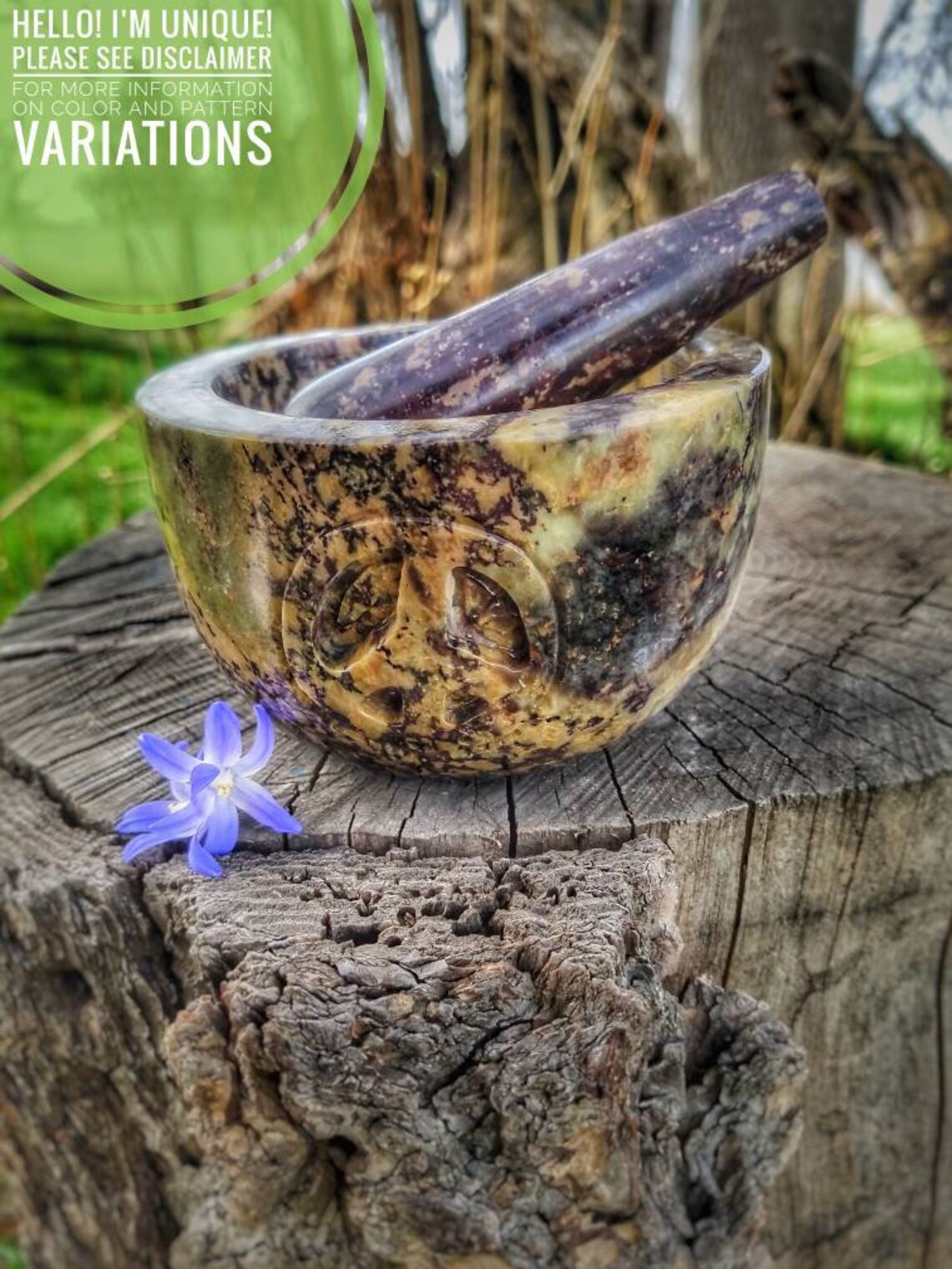 XL Mortar and Pestle Set Marble Mortar Cast Iron Cauldron Etsy