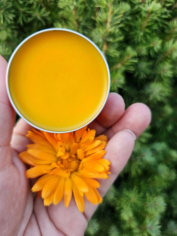 Simply Calendula Salve: Organic Unscented Herbal Balm for Dry Skin, Tattoo Aftercare