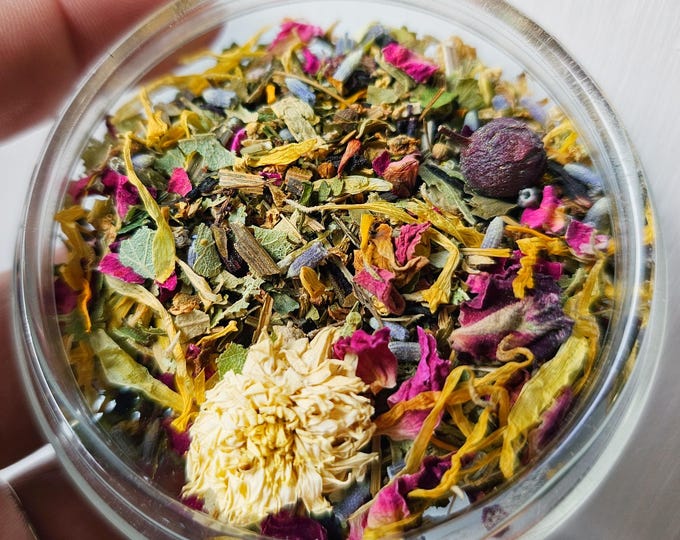 The Muse Loose Leaf Tea Blend, Grow Inspire Create & Share all natural handcrafted artisan wildcrafted organic gourmet herbal loose leaf tea