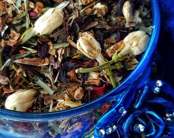Psychic Divination Tea Blends Prophetic Third Eye Dowsing Rituals, Vibe High Witch Magical Tea Bag
