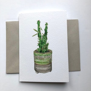 Eves Needle Cactus A6 Carte de vœux