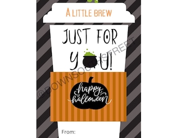 Halloween - Coffee Gift card