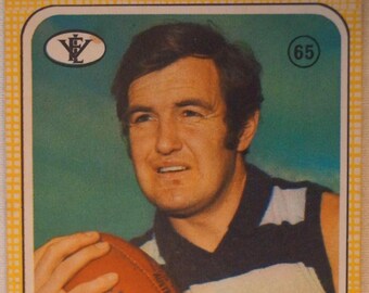 Geelong Cats AFL-VFL Football Vintage 1972 Scanlens Trade Card Doug Wade